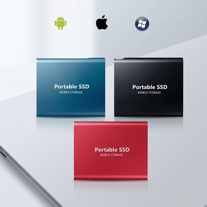 Ultra-Fast External SSD | 128GB Portable SSD Drive with Compact Design | Durable Aluminum Housing for High-Performance Storage