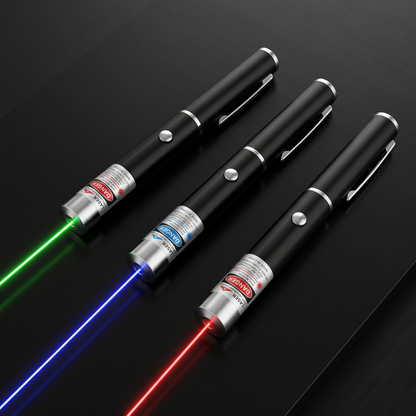 Versatile Laser Pointer Pen with Adjustable Power & Multi-Color Options for Precise Presentations and Outdoor Use