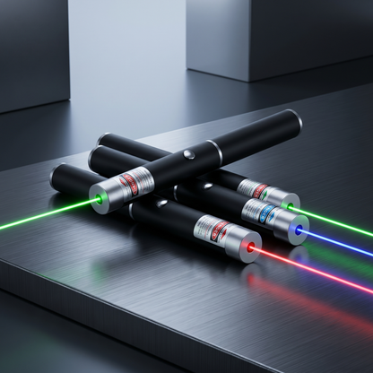 Versatile Laser Pointer Pen with Adjustable Power & Multi-Color Options for Precise Presentations and Outdoor Use