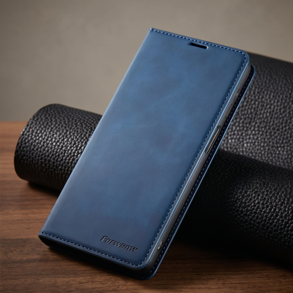 Magnetic Leather Case for Samsung Smartphones with Stylish Design | Durable Protection and Secure Closure