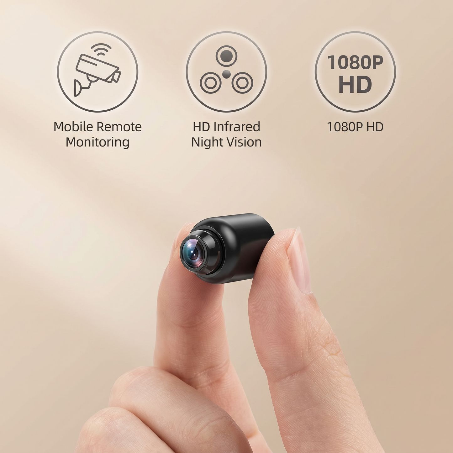 Compact WiFi IP Camera | 1080p HD | Night Vision Indoor Security Surveillance