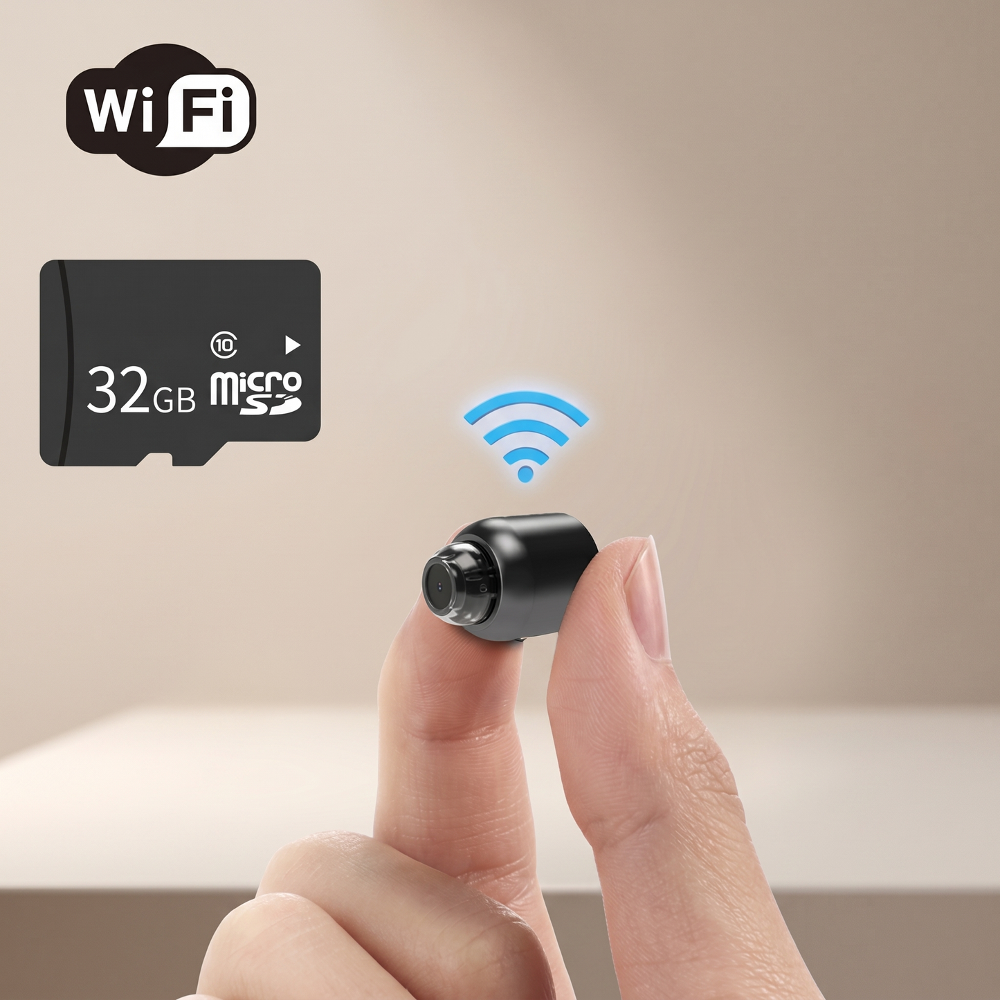 Compact WiFi IP Camera | 1080p HD | Night Vision Indoor Security Surveillance