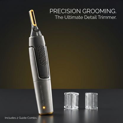 Precision Trimmer | Ultra-Thin Nose Hair Trimmer with Micro Oscillation Blades | Ergonomic Design for Safe Hair Removal
