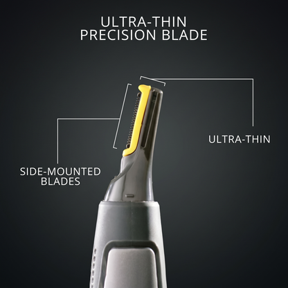 Precision Trimmer | Ultra-Thin Nose Hair Trimmer with Micro Oscillation Blades | Ergonomic Design for Safe Hair Removal
