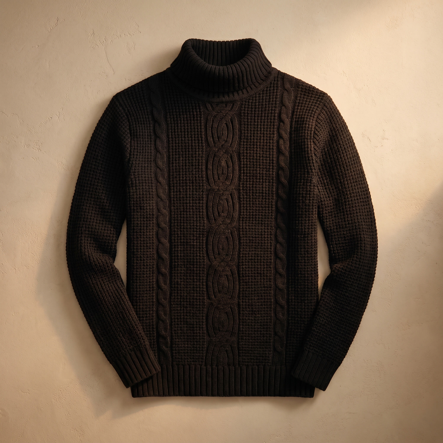Men's Cotton Cable Knit Sweater | Stylish Warm Winter Pullover