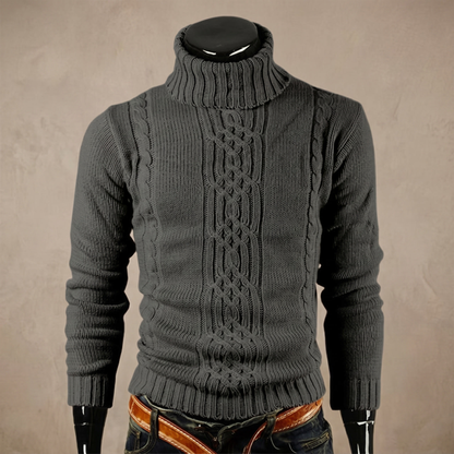 Men's Cotton Cable Knit Sweater | Stylish Warm Winter Pullover