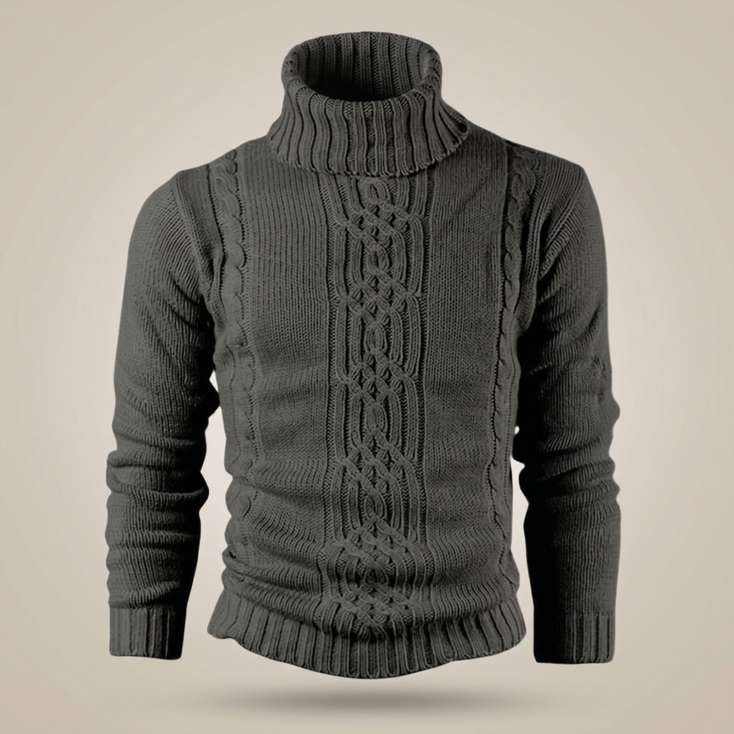 Men's Cotton Cable Knit Sweater | Stylish Warm Winter Pullover