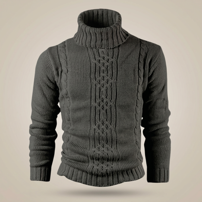 Men's Cotton Cable Knit Sweater | Stylish Warm Winter Pullover