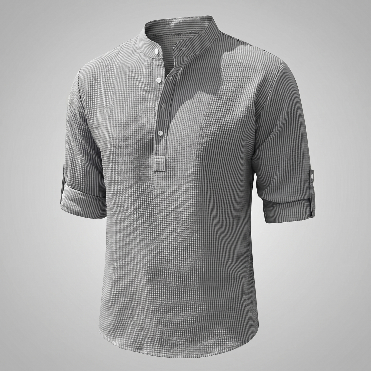 Men's Polyester Quarter Zip Shirt | Breathable Casual Summer Top