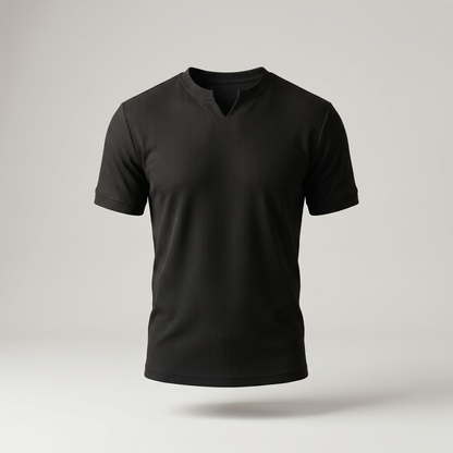 Men's Lightweight Cotton Blend V-Neck T-Shirt | Casual Comfortable Summer Top