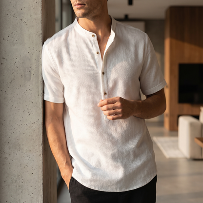 Men's Breathable Linen Shirt | Stylish Lightweight Casual Wear