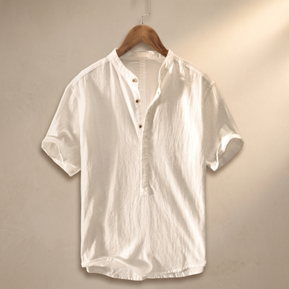 Men's Breathable Linen Shirt | Stylish Lightweight Casual Wear