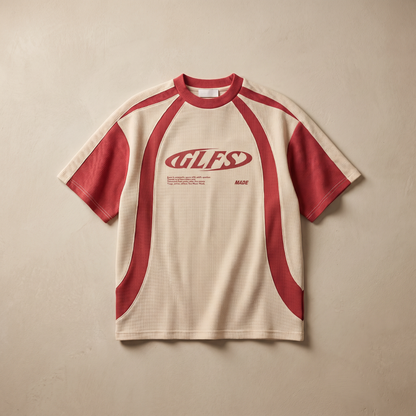 Men's Suede Texture Oversized T-Shirt | Relaxed Fit Hip-Hop Streetwear Tee