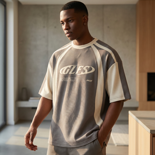 Men's Premium Polyester Suede T-Shirt | Relaxed Hip-Hop Streetwear Tee