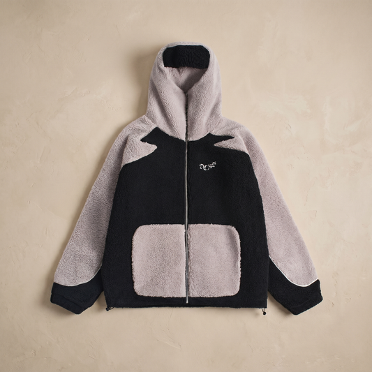 Men's Sherpa Fleece Jacket | Cozy Warm Winter Outerwear with Adjustable Fit
