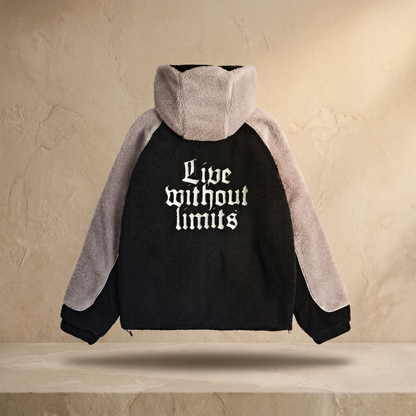 Men's Sherpa Fleece Jacket | 650GSM Warm Winter Outerwear | Adjustable Fit