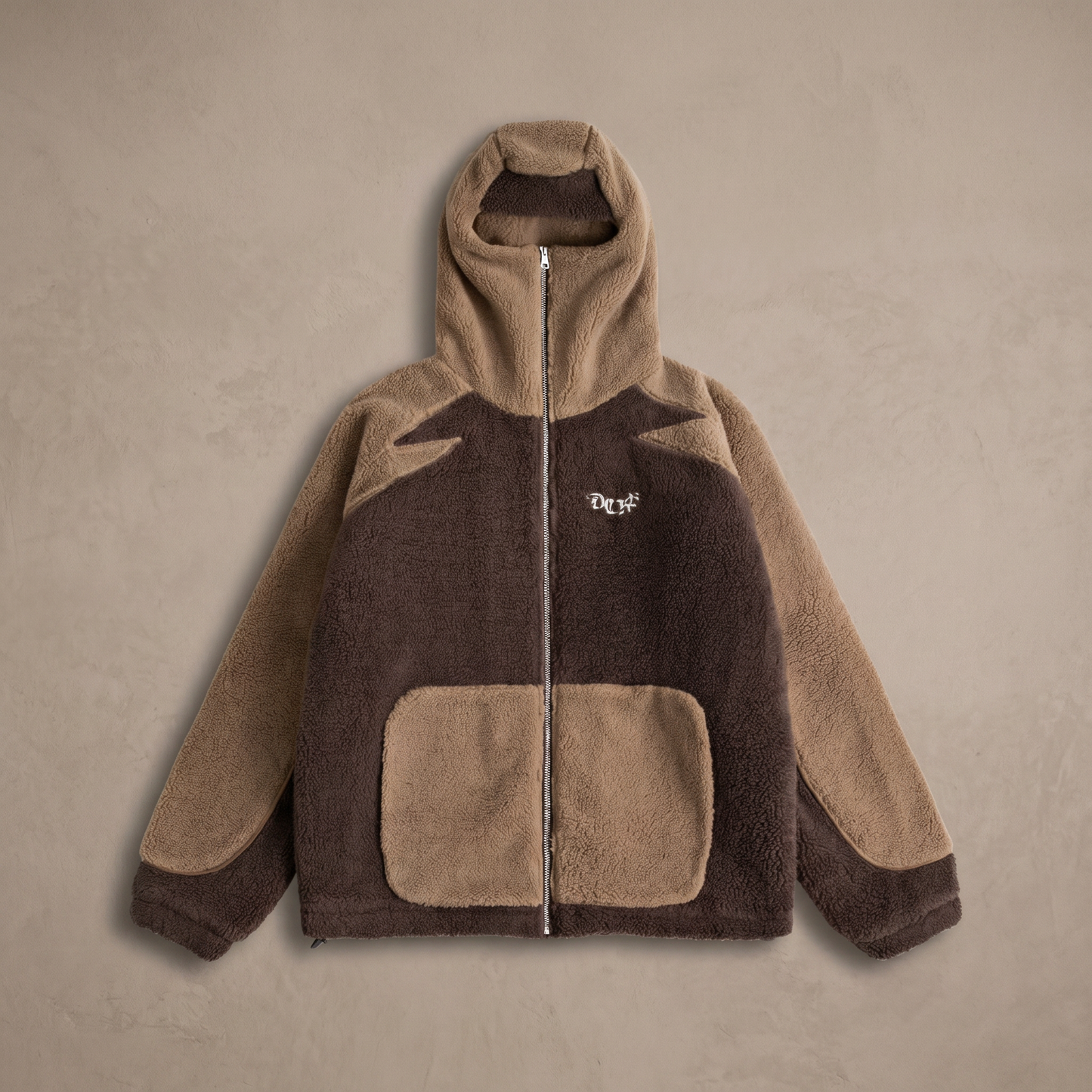 Men's Sherpa Fleece Jacket | 650GSM Warm Winter Outerwear | Adjustable Fit