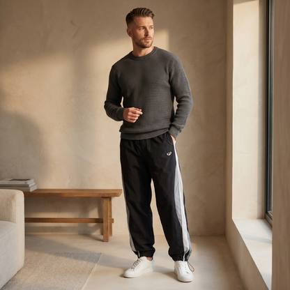 Unisex Polyester Joggers | Relaxed Baggy Fit | Casual Everyday Pants