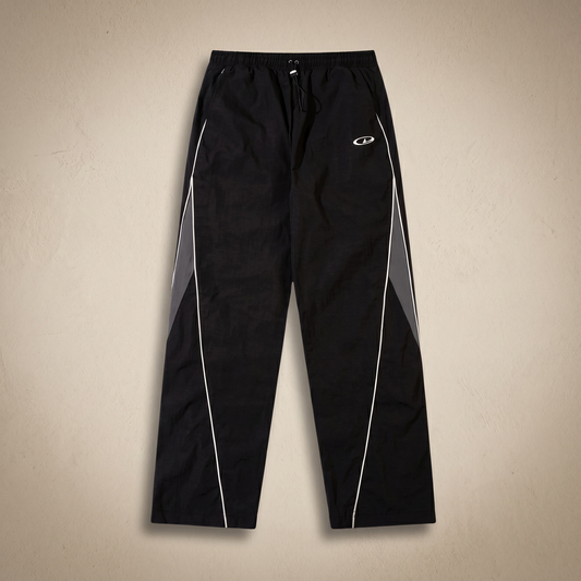 Unisex Vintage Polyester Joggers | Classic Sporty Comfort Pants