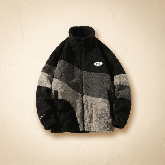 Unisex Cozy Polyester Fleece Jacket | Relaxed Fit Casual Winter Outerwear