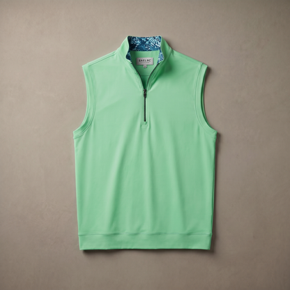 Men's Stretch Golf Vest | Quarter Zip | Windproof Moisture-Wicking Performance Wear