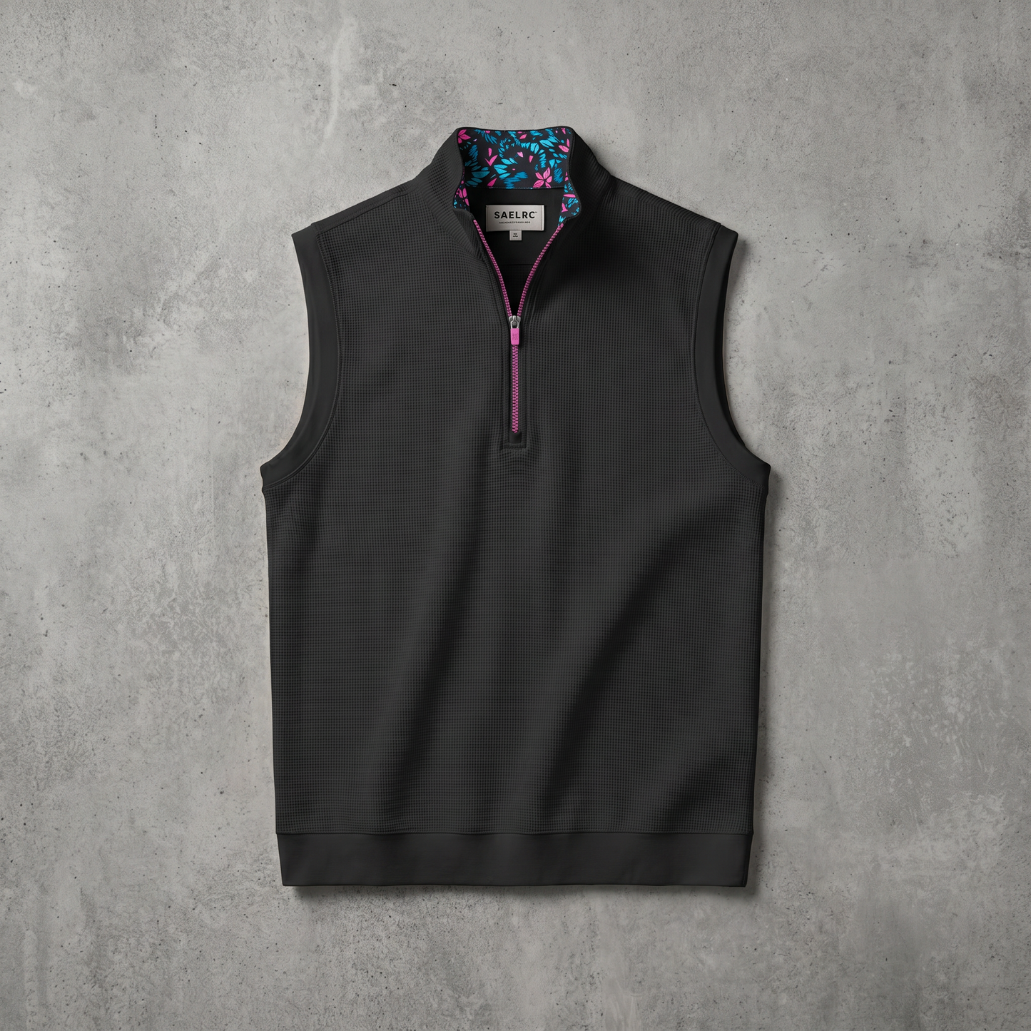 Men's Stretch Golf Vest | Quarter Zip | Windproof Moisture-Wicking Performance Wear