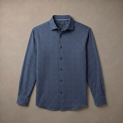Men's Long Sleeve Polo Shirt | Moisture-Wicking UPF 50+ | 4-Way Stretch