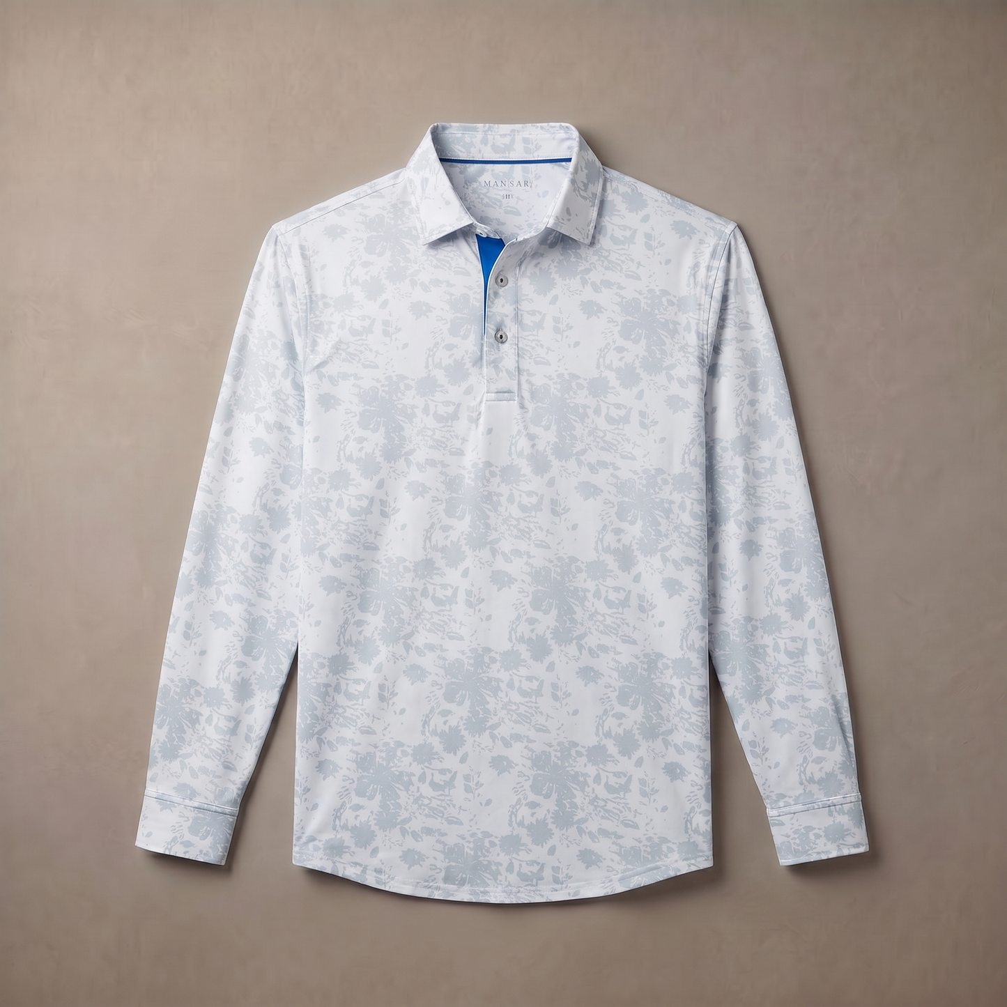 Men's Long Sleeve Polo Shirt | Moisture-Wicking UPF 50+ | 4-Way Stretch