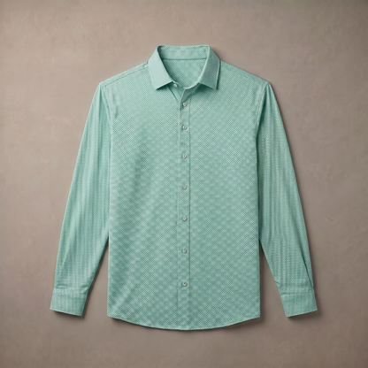 Men's Long Sleeve Polo Shirt | Moisture-Wicking UPF 50+ | 4-Way Stretch