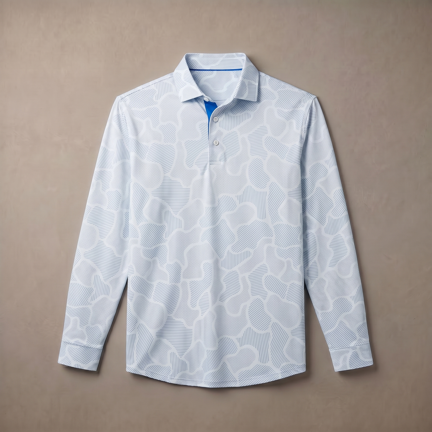 Men's Long Sleeve Polo Shirt | Moisture-Wicking UPF 50+ | 4-Way Stretch