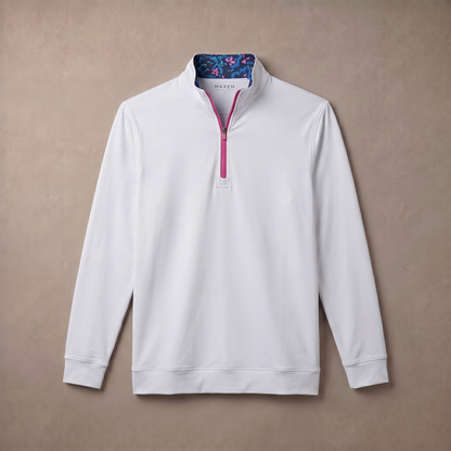 Men's Moisture-Wicking Quarter Zip Golf Pullover | 4-Way Stretch