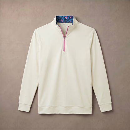 Men's Moisture-Wicking Quarter Zip Golf Pullover | 4-Way Stretch