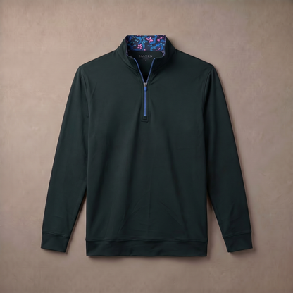 Men's Moisture-Wicking Quarter Zip Golf Pullover | 4-Way Stretch