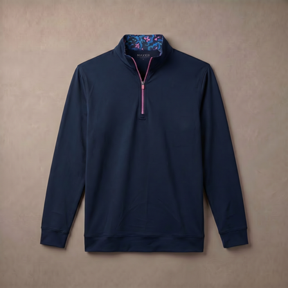 Men's Moisture-Wicking Quarter Zip Golf Pullover | 4-Way Stretch