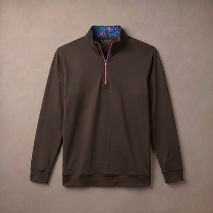 Men's Moisture-Wicking Quarter Zip Golf Pullover | 4-Way Stretch