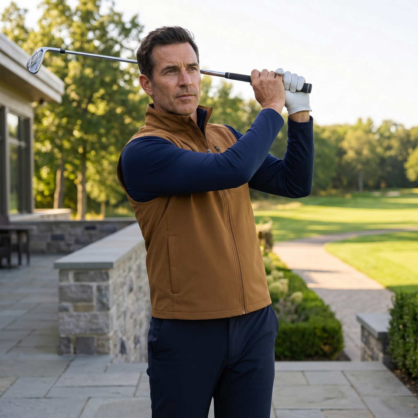 Men's Lightweight Quick-Dry Golf Vest | Stylish Windproof Outdoor Outerwear