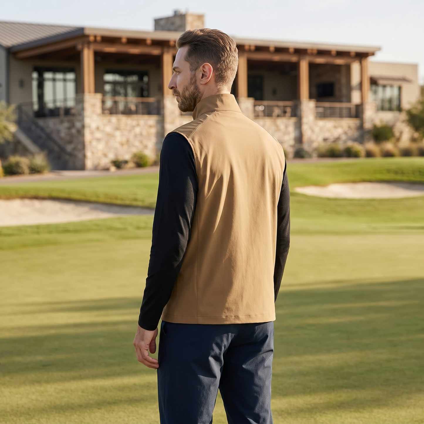 Men's Lightweight Quick-Dry Golf Vest | Stylish Windproof Outdoor Outerwear