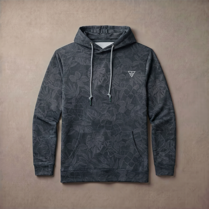 Men's Lightweight Fleece Hoodie | Trendy Print Casual Sweatshirt for Comfort and Style