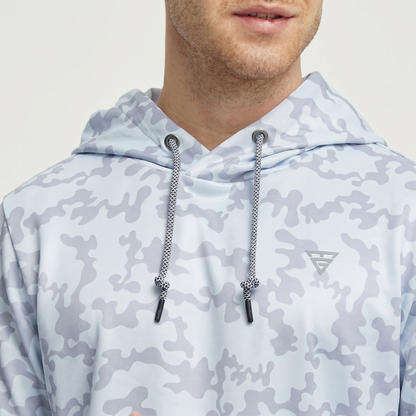 Men's Lightweight Fleece Hoodie | Trendy Print Casual Sweatshirt for Comfort and Style