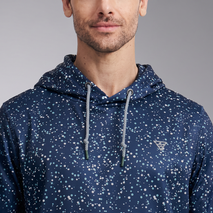 Men's Lightweight Fleece Hoodie | Trendy Print Casual Sweatshirt for Comfort and Style