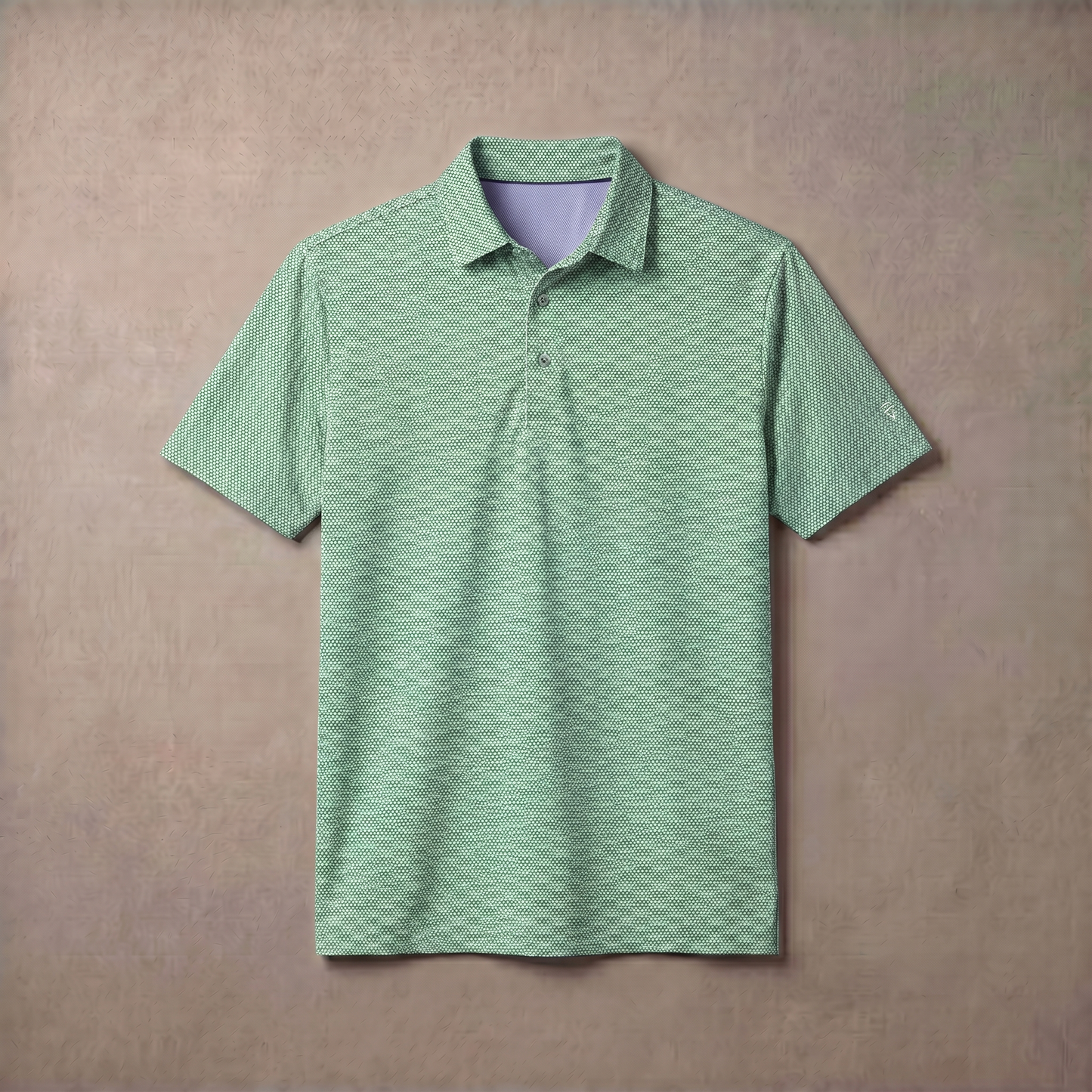 Men's Lightweight Jacquard Polo Shirt | Stylish Casual Summer Top