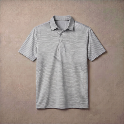 Men's Lightweight Polyester Spandex Polo Shirt | Breathable Quick-Dry Performance Top