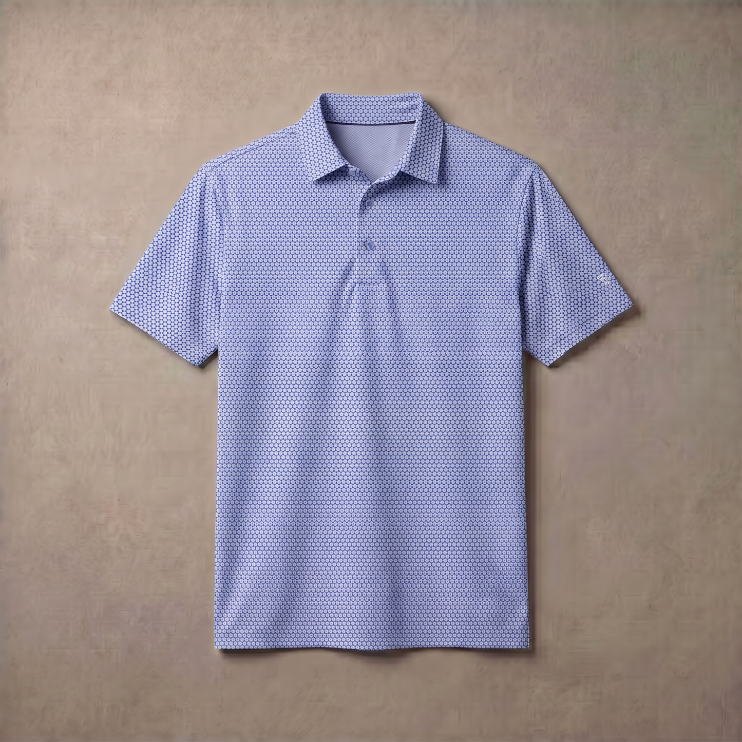 Men's Lightweight Jacquard Polo Shirt | Stylish Casual Summer Top