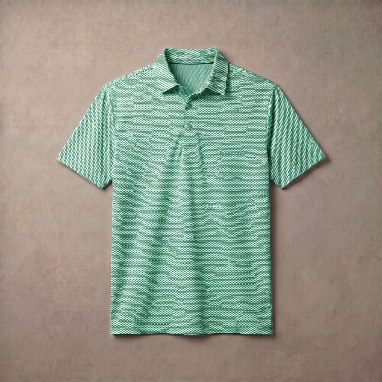 Men's Lightweight Jacquard Polo Shirt | Stylish Casual Summer Top