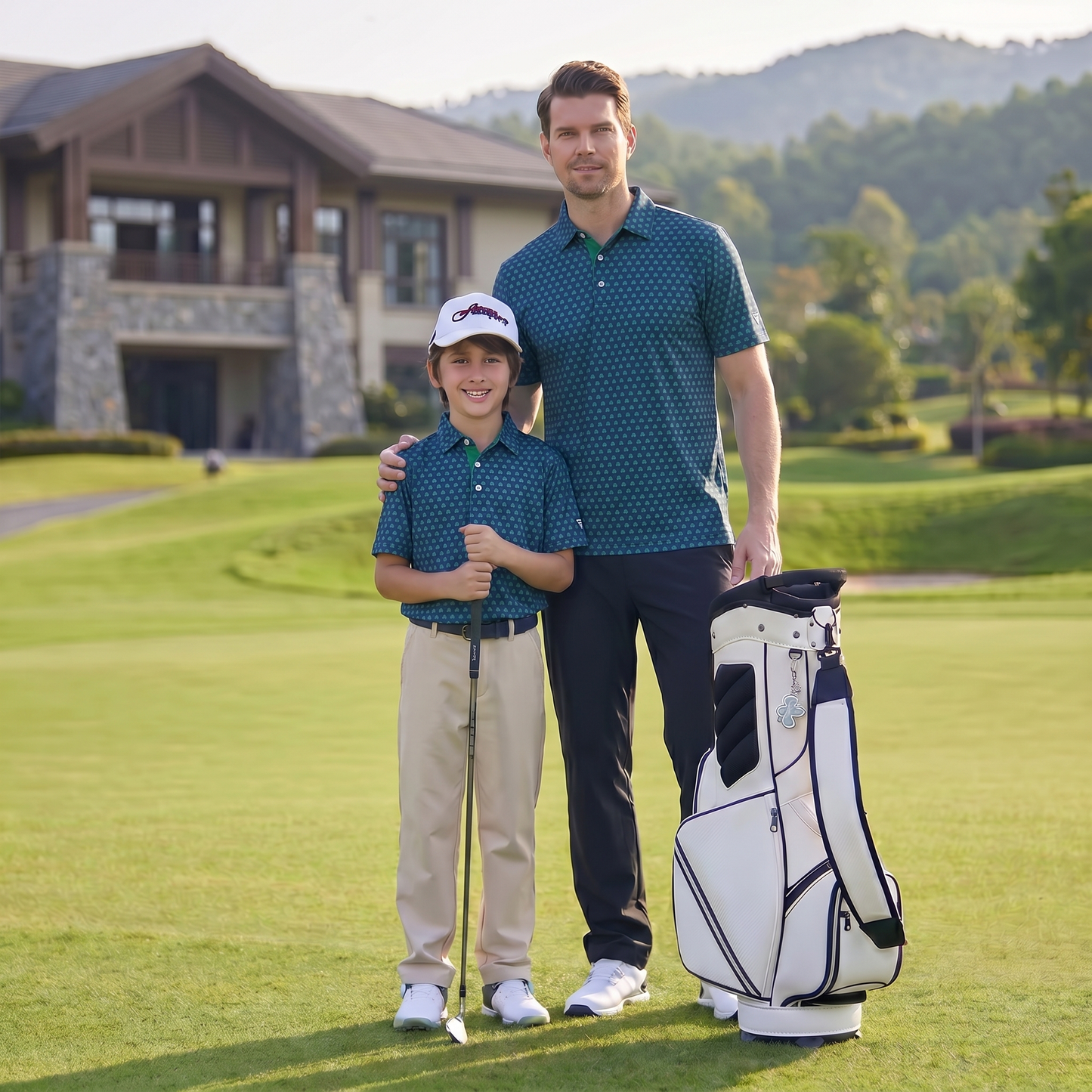 Men's Lightweight Polyester Spandex Golf Polo | Moisture-Wicking Quick-Dry Shirt