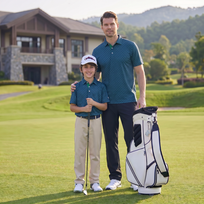 Men's Lightweight Polyester Spandex Golf Polo | Moisture-Wicking Quick-Dry Shirt