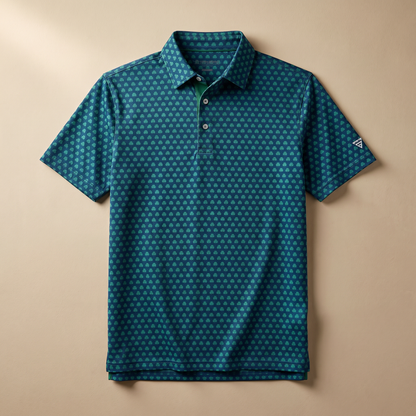 Men's Lightweight Polyester Spandex Golf Polo | Moisture-Wicking Quick-Dry Shirt