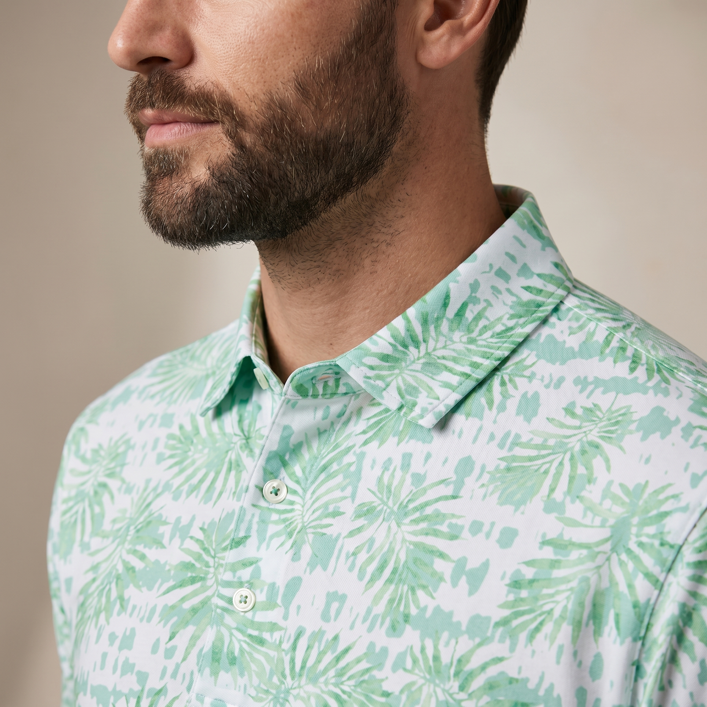 Men's Lightweight Polyester Spandex Golf Polo | Moisture-Wicking Quick-Dry Shirt
