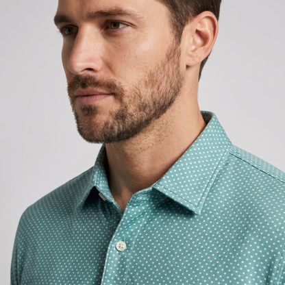 Men's Lightweight Polyester Spandex Golf Polo | Moisture-Wicking Quick-Dry Shirt