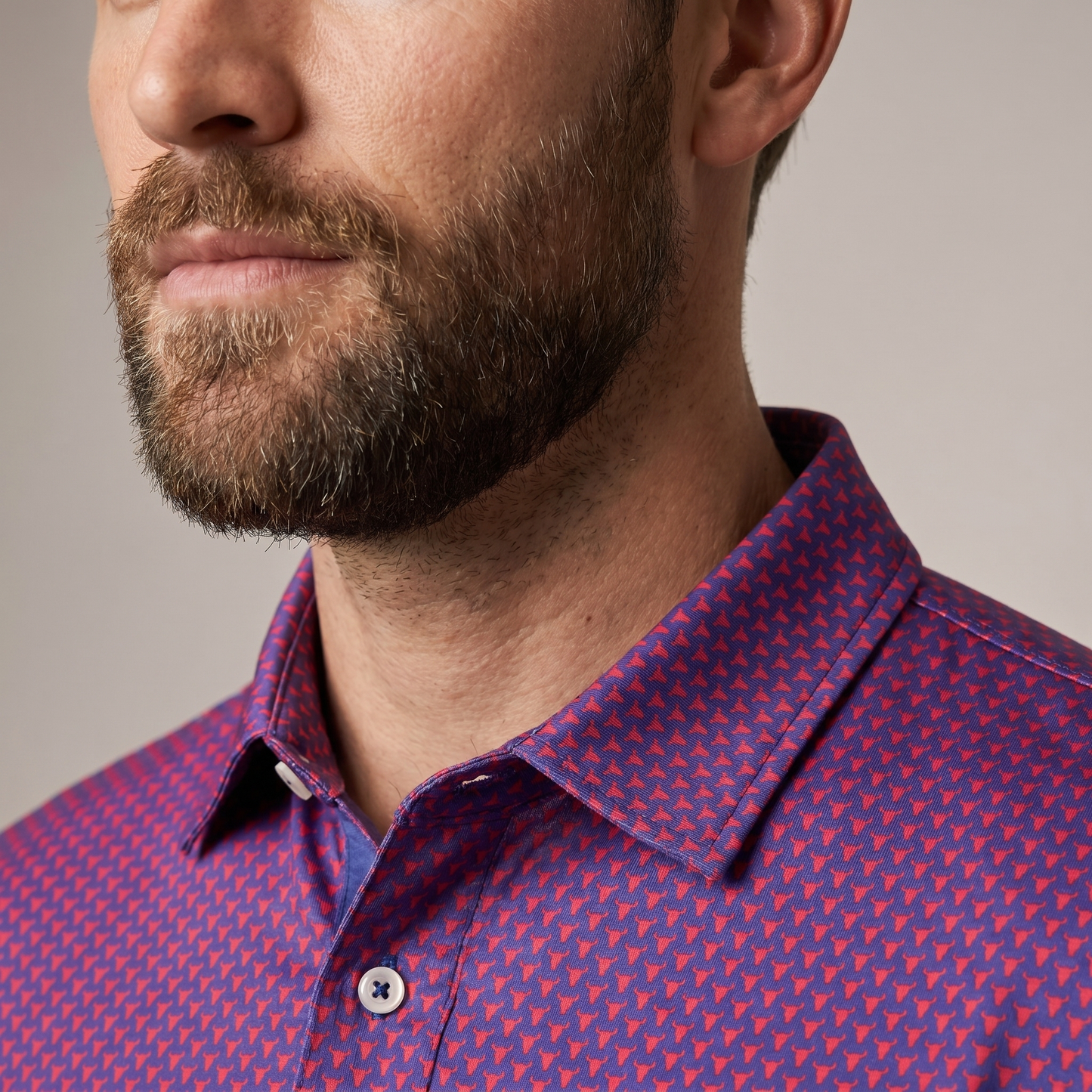 Men's Lightweight Polyester Spandex Golf Polo | Moisture-Wicking Quick-Dry Shirt